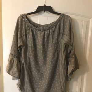 Standard Grace Grey Off the Shoulder top